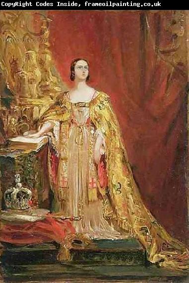 George Hayter Queen Victoria taking the Coronation Oath